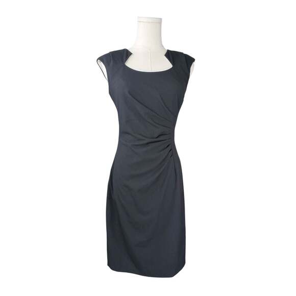 Calvin Klein Dresses & Skirts - Calvin Klein Black Ruched Side Sheath Sleeveless Midi Dress Size 2